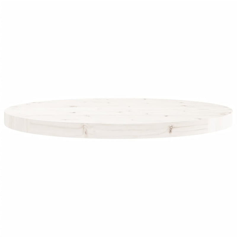 vidaXL fehér tömör fenyőfa kerek asztallap Ø60 x 3 cm