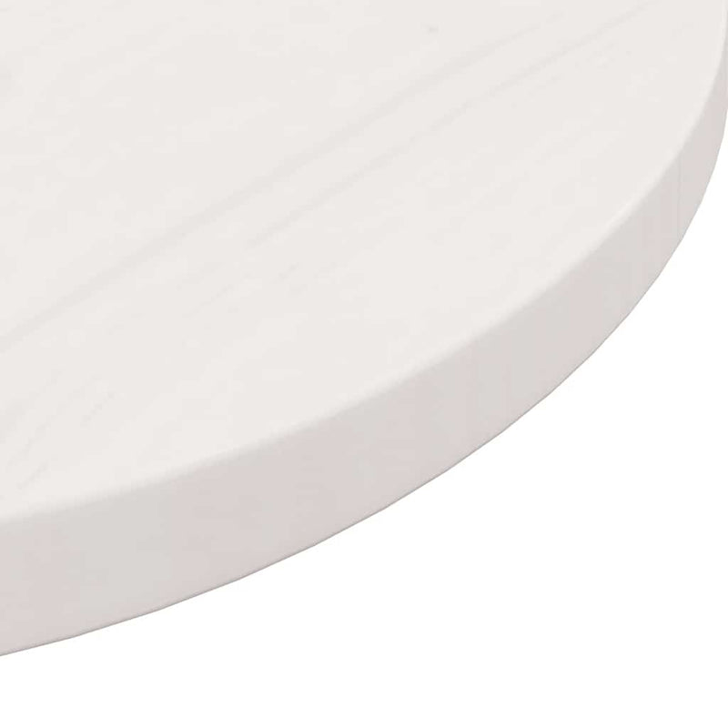 vidaXL fehér tömör fenyőfa kerek asztallap Ø60 x 3 cm