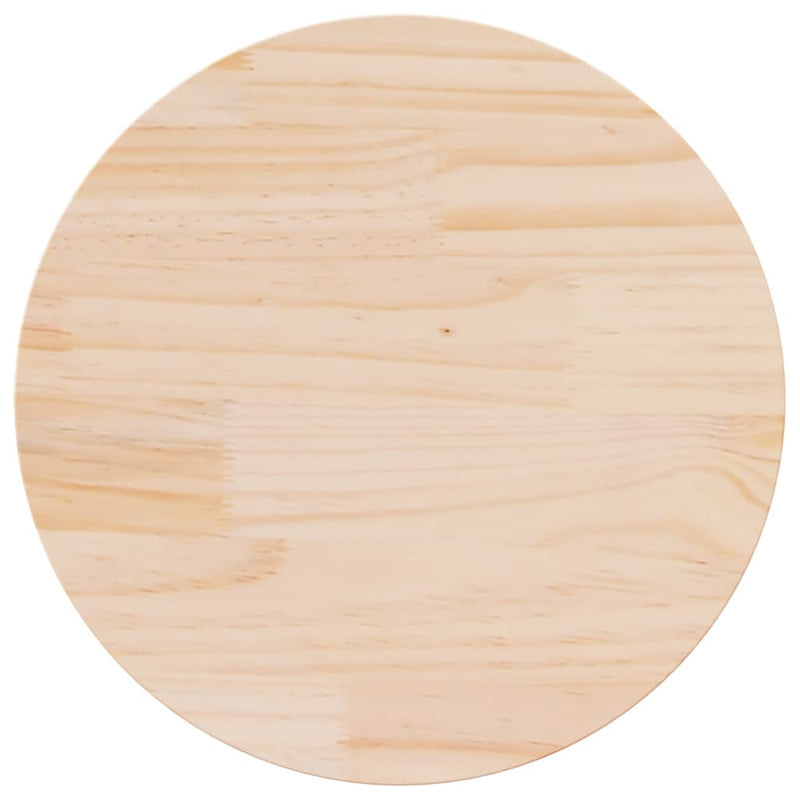 vidaXL tömör fenyőfa kerek asztallap Ø70 x 3 cm
