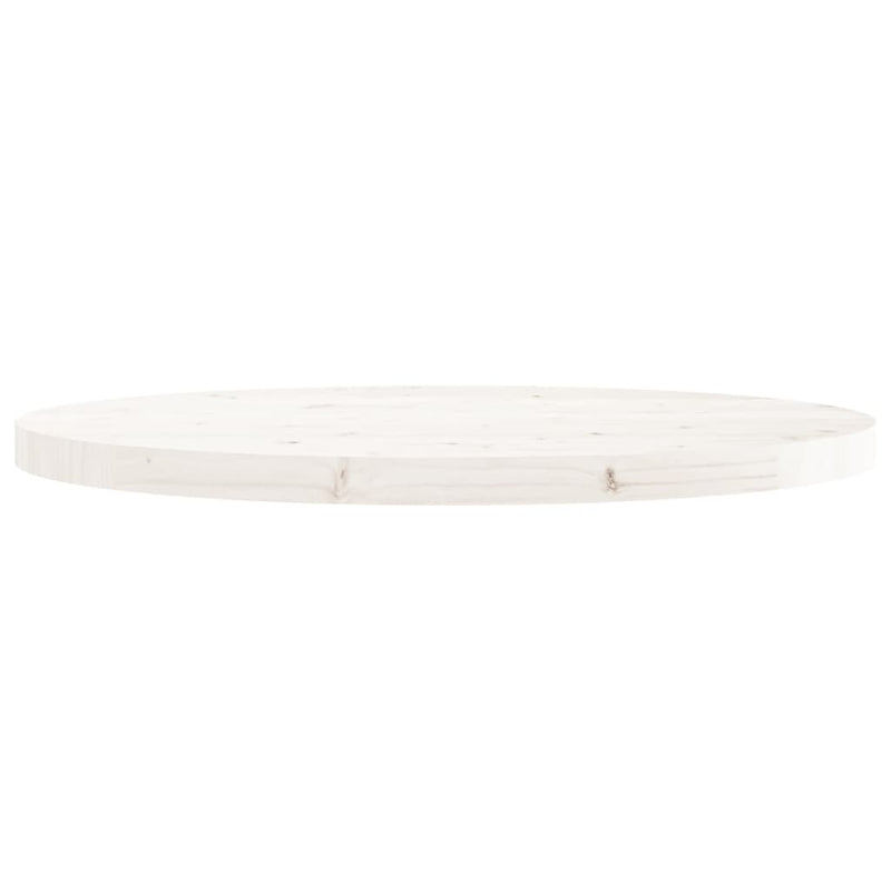 vidaXL fehér tömör fenyőfa kerek asztallap Ø70 x 3 cm