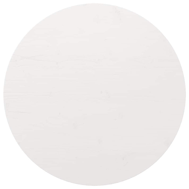 vidaXL fehér tömör fenyőfa kerek asztallap Ø80 x 3 cm