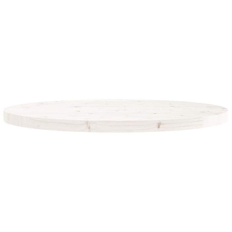 vidaXL fehér tömör fenyőfa kerek asztallap Ø80 x 3 cm