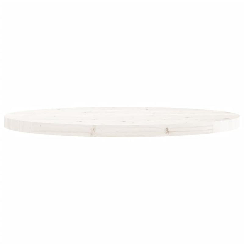 vidaXL fehér tömör fenyőfa kerek asztallap Ø90 x 3 cm