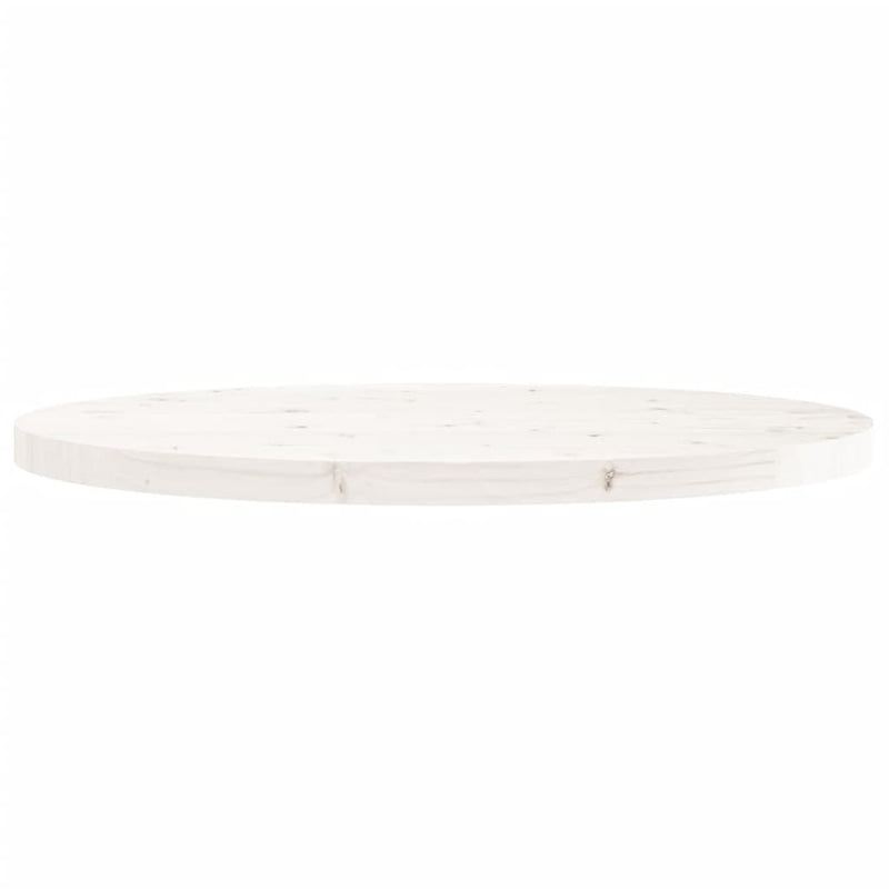 vidaXL fehér tömör fenyőfa kerek asztallap Ø90 x 3 cm