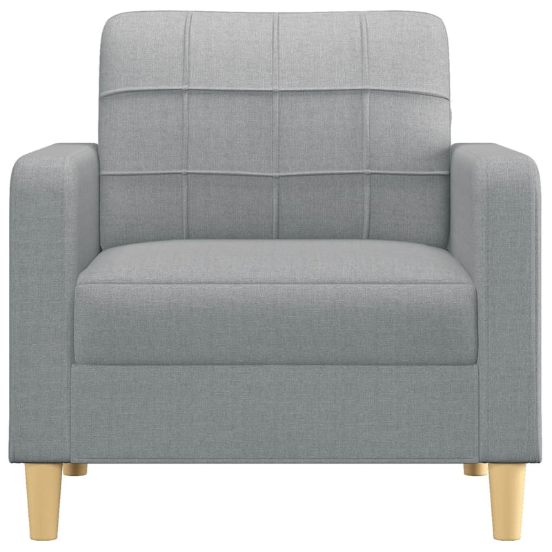 vidaXL világosszürke szövet kanapéfotel 60 cm