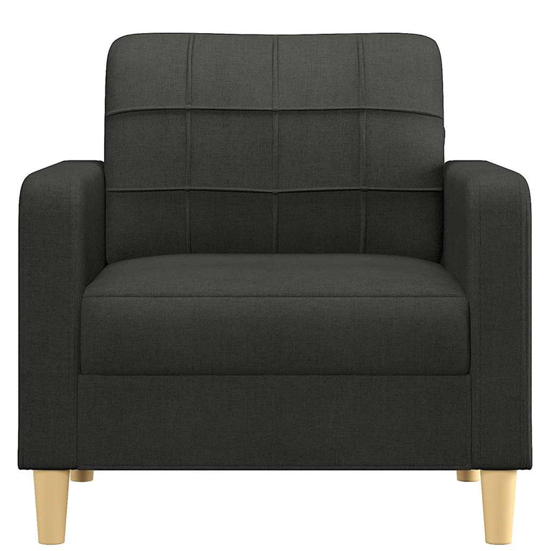 vidaXL fekete szövet kanapéfotel 60 cm
