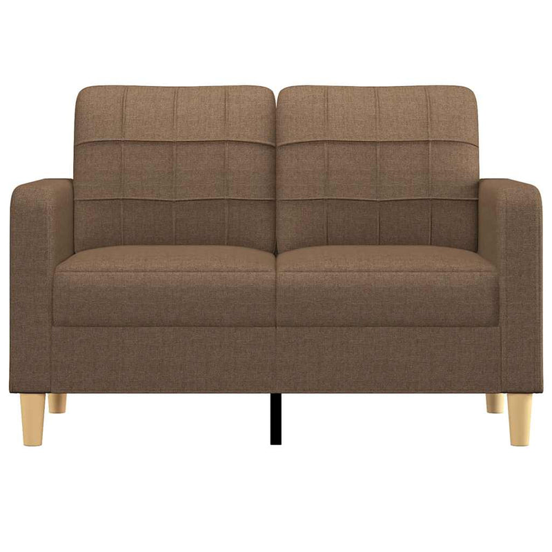 vidaXL kétszemélyes barna szövetkanapé 120 cm