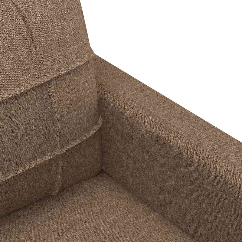 vidaXL kétszemélyes barna szövetkanapé 120 cm