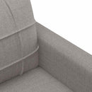 vidaXL kétszemélyes fekete szövetkanapé 120 cm
