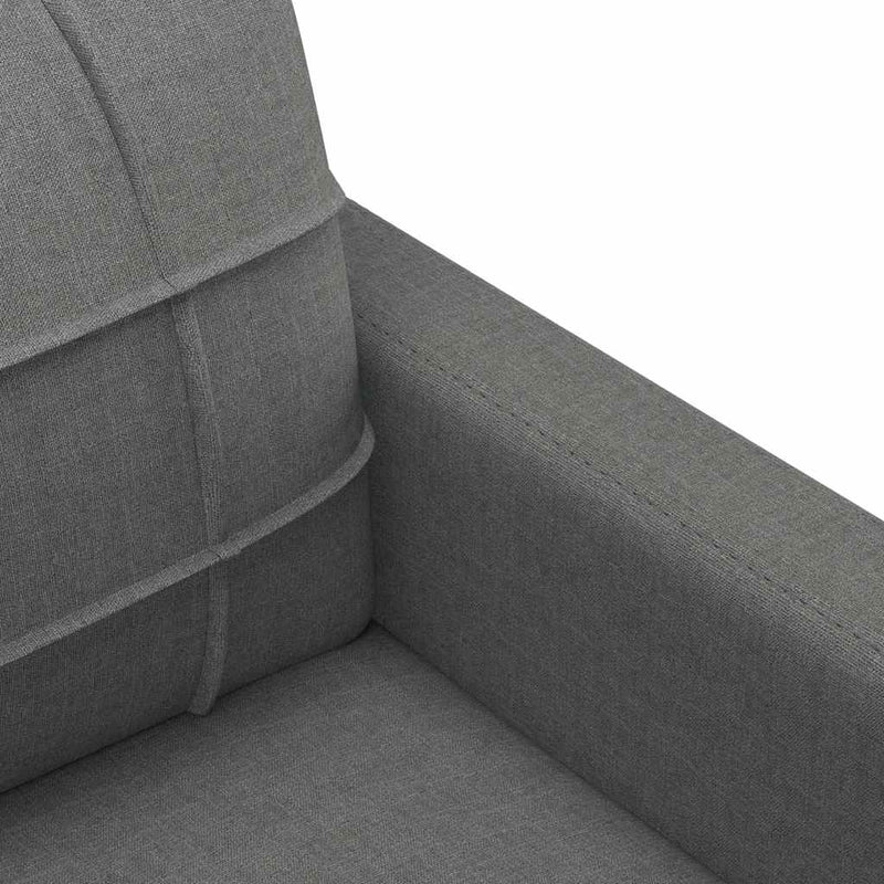 vidaXL 3 személyes sötétszürke szövet kanapé 180 cm