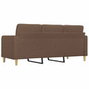 vidaXL 3 személyes barna szövetkanapé 180 cm