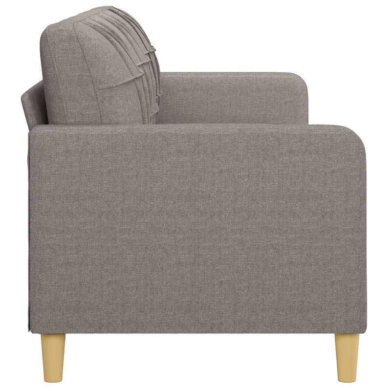 vidaXL 3 személyes fekete szövetkanapé 180 cm