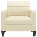 vidaXL krémszínű műbőr kanapéfotel 60 cm