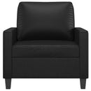 vidaXL fekete műbőr kanapéfotel 60 cm