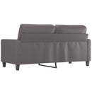 vidaXL 2 személyes szürke műbőr kanapé 140 cm