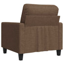 vidaXL barna szövet kanapéfotel 60 cm