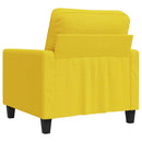 vidaXL világossárga szövet kanapéfotel 60 cm