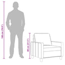vidaXL tópszínű szövet kanapéfotel 60 cm