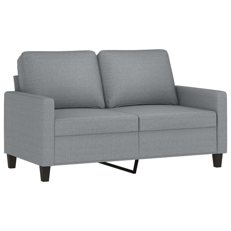 vidaXL kétszemélyes világosszürke szövetkanapé 120 cm