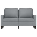 vidaXL kétszemélyes világosszürke szövetkanapé 120 cm
