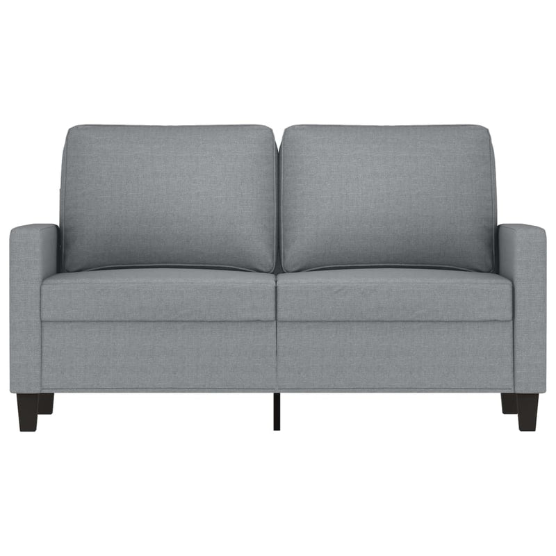 vidaXL kétszemélyes világosszürke szövetkanapé 120 cm