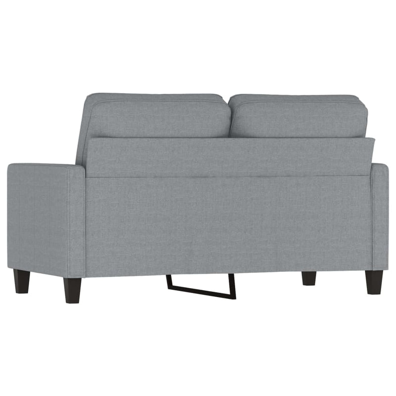 vidaXL kétszemélyes világosszürke szövetkanapé 120 cm