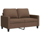 vidaXL kétszemélyes barna szövetkanapé 120 cm
