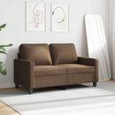 vidaXL kétszemélyes barna szövetkanapé 120 cm