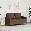 vidaXL kétszemélyes barna szövetkanapé 120 cm