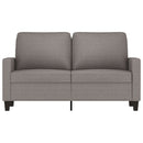 vidaXL kétszemélyes fekete szövetkanapé 120 cm