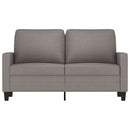 vidaXL kétszemélyes fekete szövetkanapé 120 cm