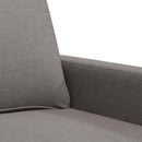 vidaXL kétszemélyes fekete szövetkanapé 120 cm