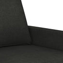 vidaXL kétszemélyes fekete szövetkanapé 140 cm