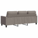 vidaXL 3 személyes fekete szövetkanapé 180 cm