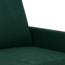 vidaXL sötétzöld bársony kanapéfotel 60 cm