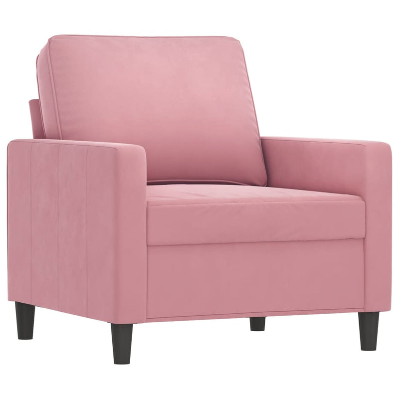 vidaXL rózsaszín bársony kanapéfotel 60 cm