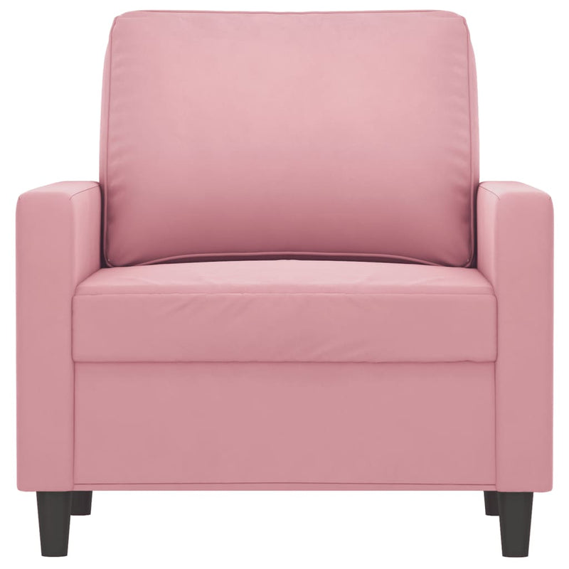 vidaXL rózsaszín bársony kanapéfotel 60 cm