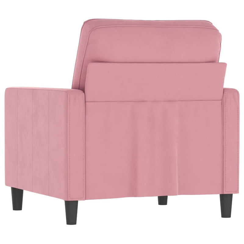 vidaXL rózsaszín bársony kanapéfotel 60 cm