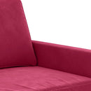 vidaXL bordó bársony kanapéfotel 60 cm