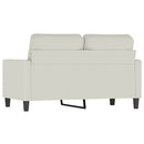 vidaXL kétszemélyes krémszínű bársony kanapé 120 cm