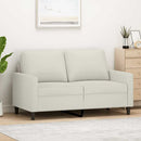 vidaXL kétszemélyes krémszínű bársony kanapé 120 cm