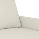 vidaXL kétszemélyes krémszínű bársony kanapé 140 cm