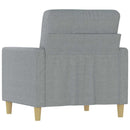 vidaXL világosszürke szövet kanapéfotel 60 cm