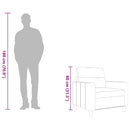 vidaXL krémszínű szövet kanapéfotel 60 cm