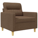 vidaXL barna szövet kanapéfotel 60 cm