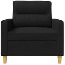 vidaXL fekete szövet kanapéfotel 60 cm