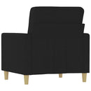 vidaXL fekete szövet kanapéfotel 60 cm