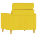 vidaXL világossárga szövet kanapéfotel 60 cm
