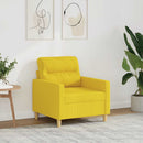 vidaXL világossárga szövet kanapéfotel 60 cm