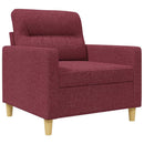 vidaXL bordó szövet kanapéfotel 60 cm